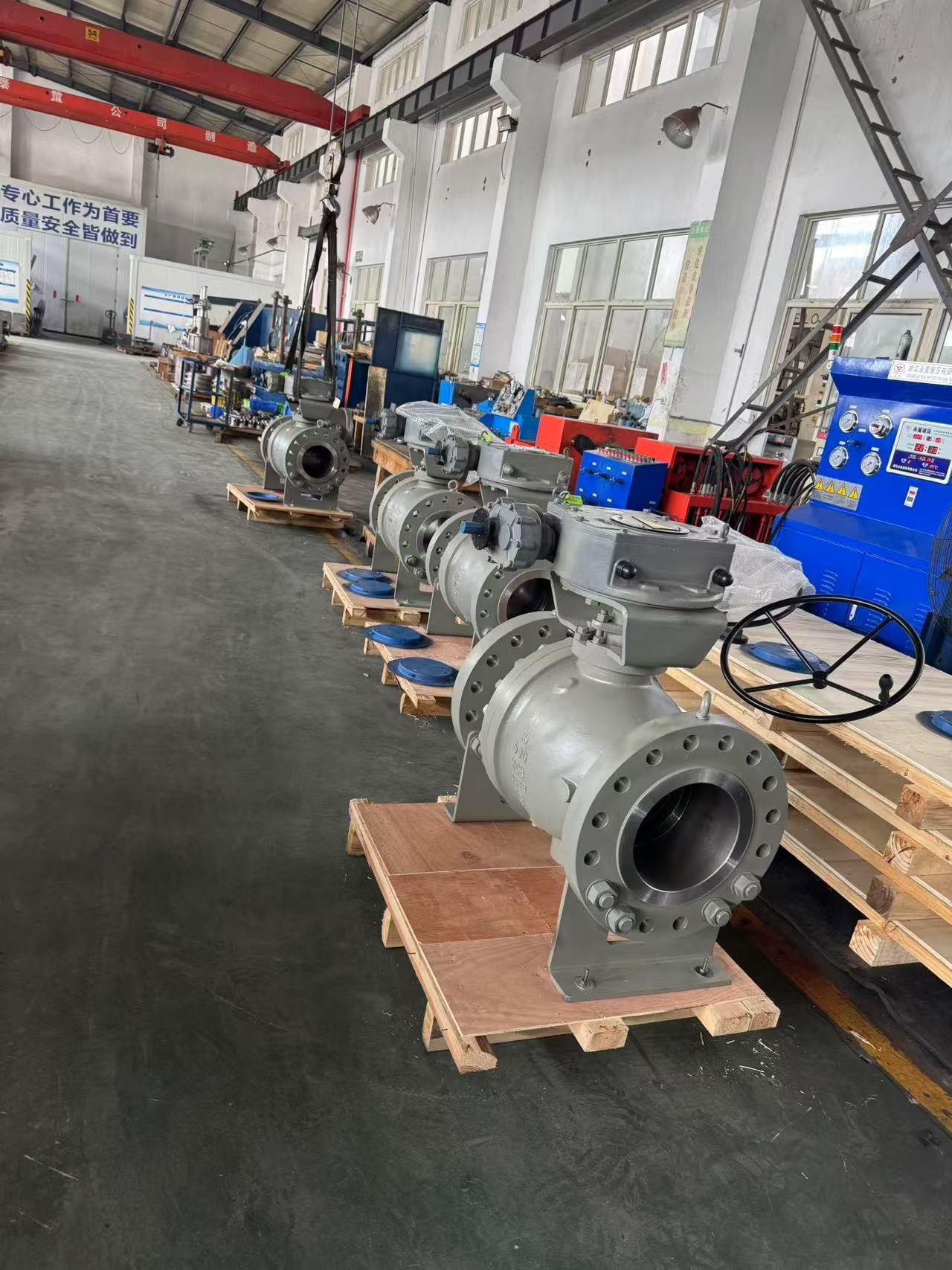 Válvulas: fabricadas na China e exportadas para o Uzbequistão
